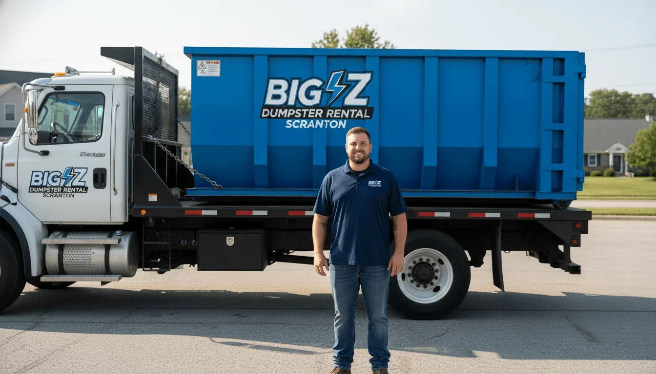 Roll-off dumpster delivery serving Moosic, Pennsylvania from Scranton